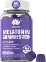 Melatoninは大人のための10mg 20mg、20mg、L-テアニン、アシュワガンダ、マグネシウム、ターメリック、GABA、レモンバームとチャモミールのサポート健康Circadian Rhythm、ビーガングレープフレーバー