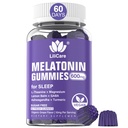 Melatoninは大人のための10mg 20mg、20mg、L-テアニン、アシュワガンダ、マグネシウム、ターメリック、GABA、レモンバームとチャモミールのサポート健康Circadian Rhythm、ビーガングレープフレーバー