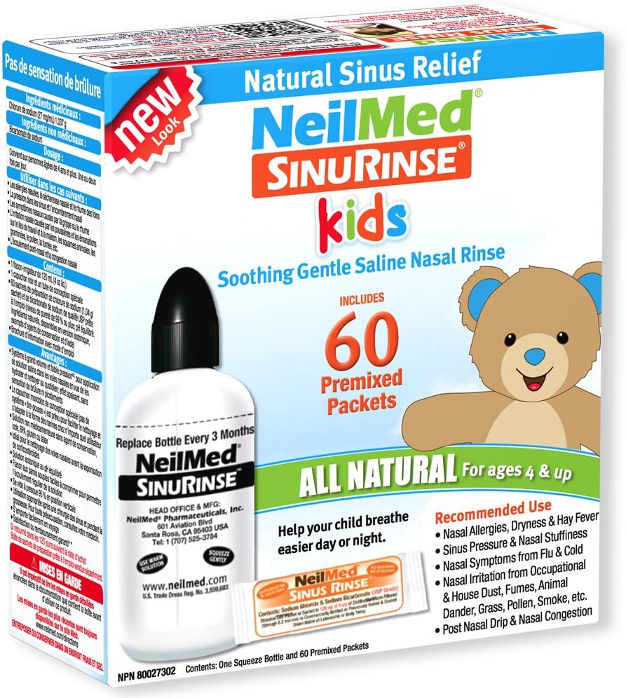 NeilMed Pharmaceuticals - Sinus Rinse Kids All Natural Kit - 60 Premixed Packets - アダルトアフィリエイトプログラム モデル募集 モデルログイン