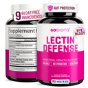 GOBIOTIX Lectin防衛 - Lectin Blocker MSMと消化酵素でリーキーガットのためのサプリメント - 女性と男性のための腸の健康でエイド - 非GMO +グルテンフリー - 60カプセル(1)