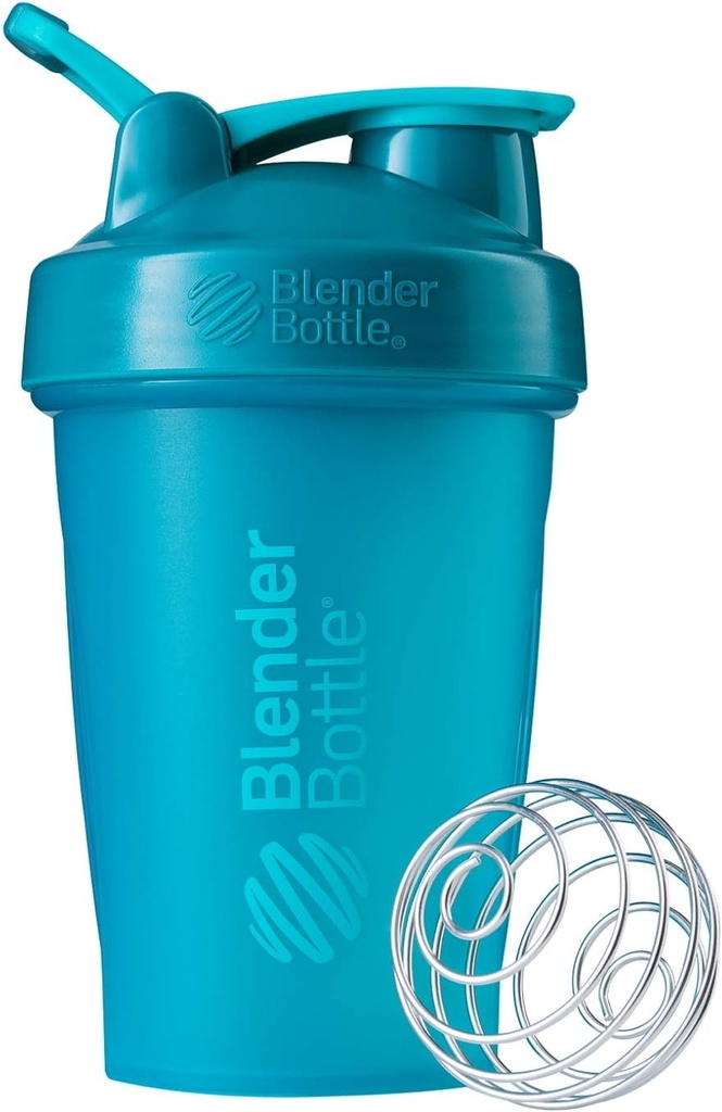 BlenderBottle 古典的なシェーカー ボトル パーフェクト のために プロテインシェイクスアンドプレワークアウト, 20-Ounce, Teal