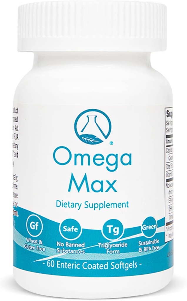 Omega Max - 60 の Ct の Enteric 上塗を施してある、Burp の魚油 I Omega-3 EPA DHA の補足 I 中心、視野、頭脳及び免疫サポート、2000mg/serving