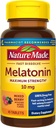 性質はMelatonin 10mgの速い分解、大人、100%の薬物なし、45のタブレットのための最高の強さの夜間睡眠の援助をしました