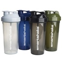 Smartshake Lite 4パックプロテインシェーカーボトル 800 ml | 27 oz - Leakproof Screw-on Lid - BPA 無料 - Unisex - Mist グレー, 軍グリーン, ブラック, ネイビーブルー