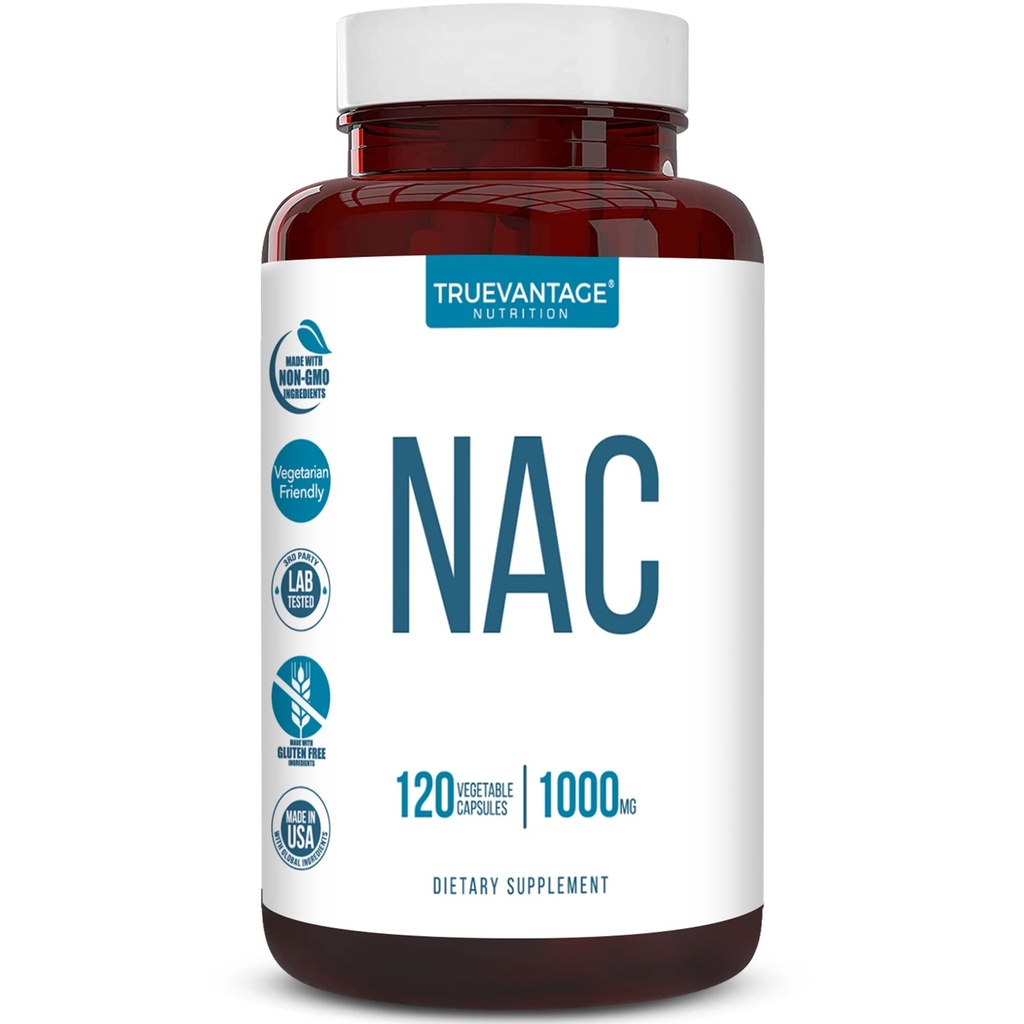 NAC の補足(N アセチル Cysteine) - 1000 の mg の酸化防止サポート - 肝臓の健康および解毒を促進して下さい-肺および免疫の健康-野菜カプセル- 120 の計算- 60 のサービングを後押しします