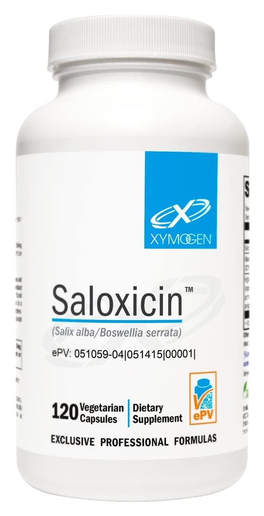 XYMOGEN Saloxicin - 酸化防止サポートサプリメント - ブドウ種子エキス、ザクロ果実&クランベリーサプリメント - ホワイトウィローバーク&ボスウェリアエキスカプセル(120カプセル)