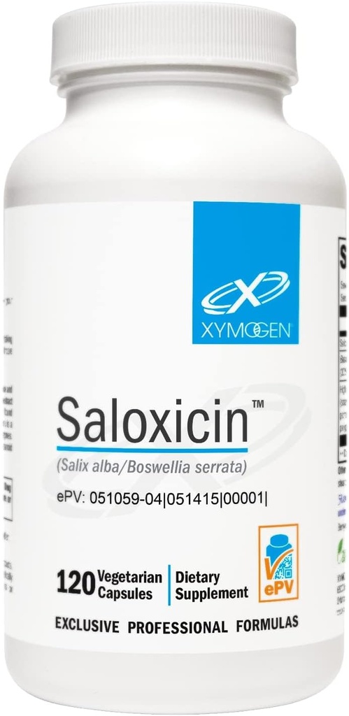 XYMOGEN Saloxicin - 酸化防止サポートサプリメント - ブドウ種子エキス、ザクロ果実&クランベリーサプリメント - ホワイトウィローバーク&ボスウェリアエキスカプセル(120カプセル)