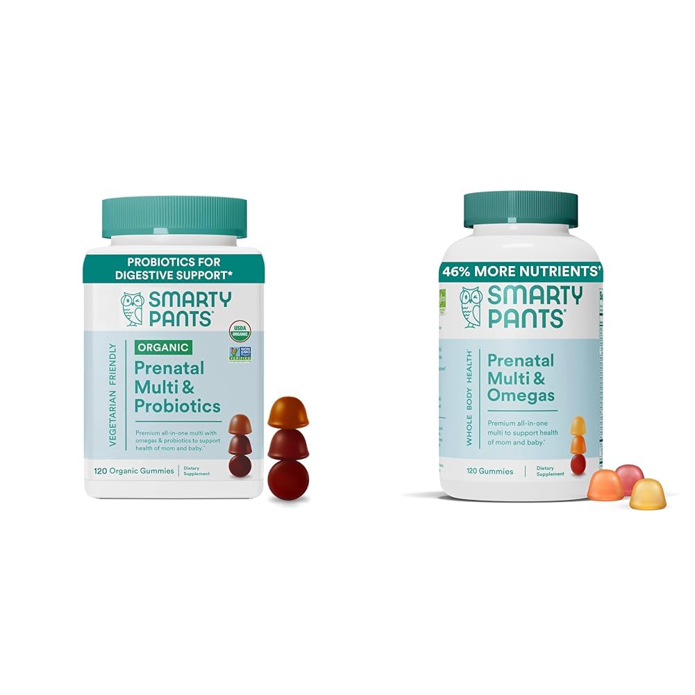 SmartyPantsの女性のMultivitaminのガミーのための有機性プレナタル ビタミン 束: Probiotics、Biotin、Methylfolate、Omega 3、ビタミンD3、B12、B6、A、K及び亜鉛、120の計算