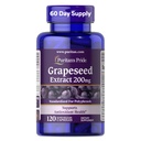 Puritan's Pride Grapeseed Extract 200mg、抗酸化剤と心臓の健康サポートのための栄養補助食品、2ヶ月の供給、120急速なリリースカプセル