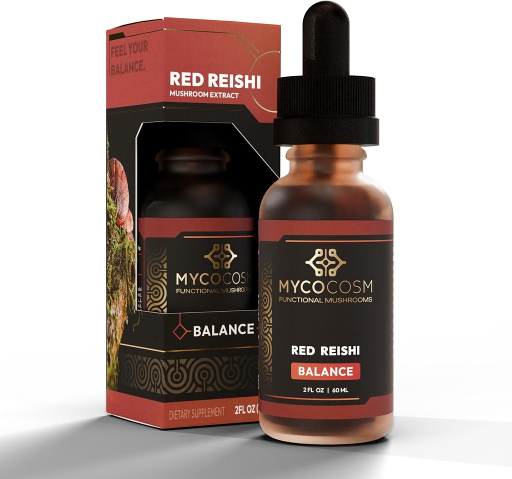 Reishi Extract - バランス - 長寿を促進するためにキノコサプリメント - 免疫サポート - Ganoderma Lucidum - Adaptogen
