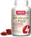 JarrowフォーミュラQH-absorb + PQ - 30 Softgels - 栄養補助食品は、ミトコンドリアバイオジェネシス、エネルギー生産と心臓の健康をサポート - 最大30のサービング