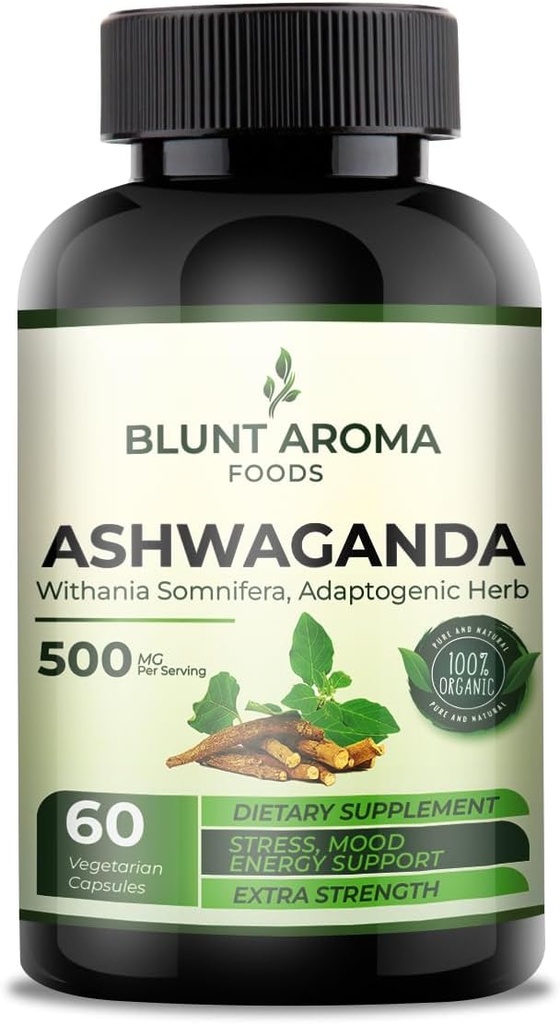 Ashwagandhaのエキスのカプセル-粉の大きい強さ5200mg。 混合ジンジャールート、ターメリッククルクミン、アルカネットルート、ブラックペッパー - 60カプセル - 2ヶ月の供給