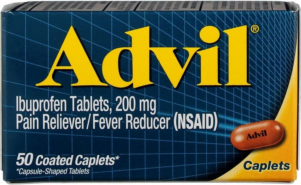 Advilの痛みのReliever/Feverの減力剤200のmgの上塗を施してあるタブレット50のea (6のパック)
