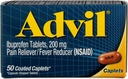Advilの痛みのReliever/Feverの減力剤200のmgの上塗を施してあるタブレット50のea (6のパック)