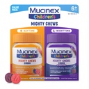 Mucinexの子供のマイティの咀嚼は子供の咳の薬の昼間および夜間価値のパック、Dextromethorphanの子供のための咳の抑制剤を、混合されたベリー味、32の薬された咀嚼可能なタブレットと投げること容易をからかいます
