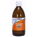 NOWの補足、Omega-3の魚油の液体、分子的に蒸留される、レモン風味付け、16.9-Ounce