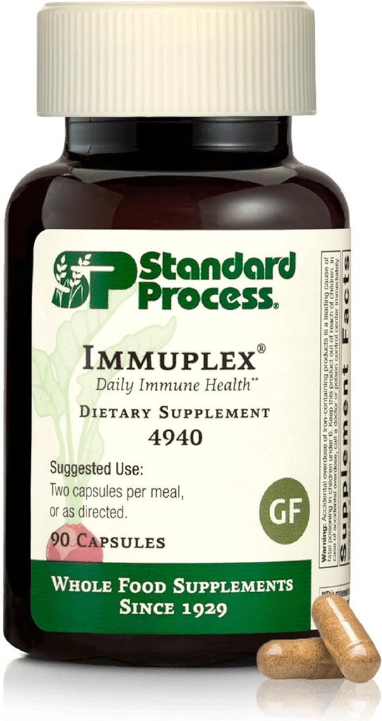 標準的なプロセスInc. Immuplex - Folate、鉄、ビタミンC及びビタミンAの毎日の免疫サポート補足-抗酸化成分のミネラル サプリメント- 90のカプセル