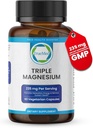 トリプル マグネシウムの補足、235mg、Dimagnesium Malate、クエン酸塩、Liseinateのケレート、60カプセル、サポート睡眠、筋肉弛緩、骨及び中心の健康、エネルギー及び神経機能、米国は作りました