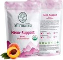 Meno-Support BloatXの有機性更年期の救助:バランス及びサポート熱いフラッシュ、ホルモン、気分の振動、夜に汗をかき、及びW/黒のコホッシュ、赤いクローバー及びドンキアを膨らませて下さい。 自然なピーチの味。