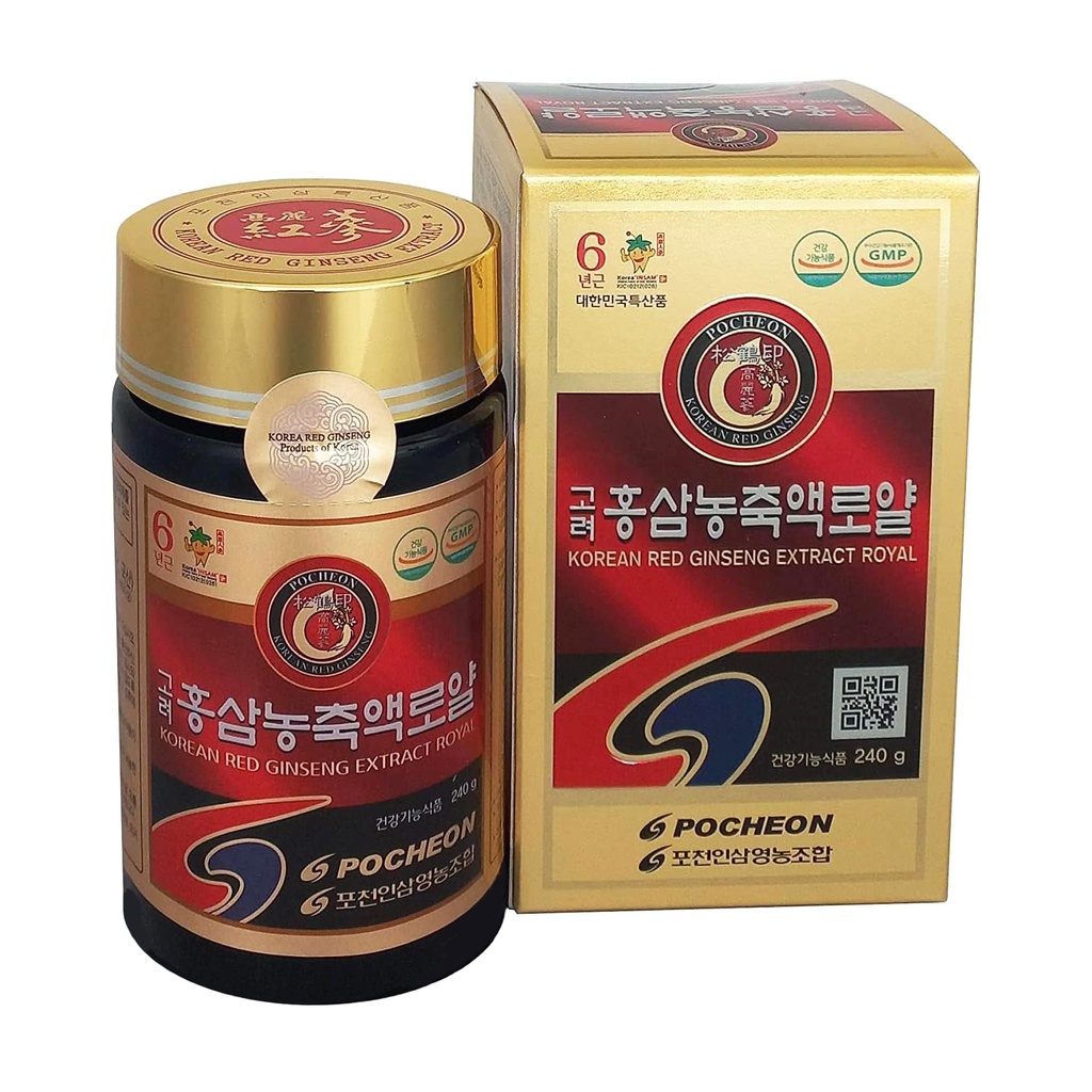 Pocheon 240g (8.5oz)、100%の純粋な韓国6yearsの根のPanaxの赤いGinsengのエキスのRoyal、70%の固体州、サポニン、自然な免疫サポート
