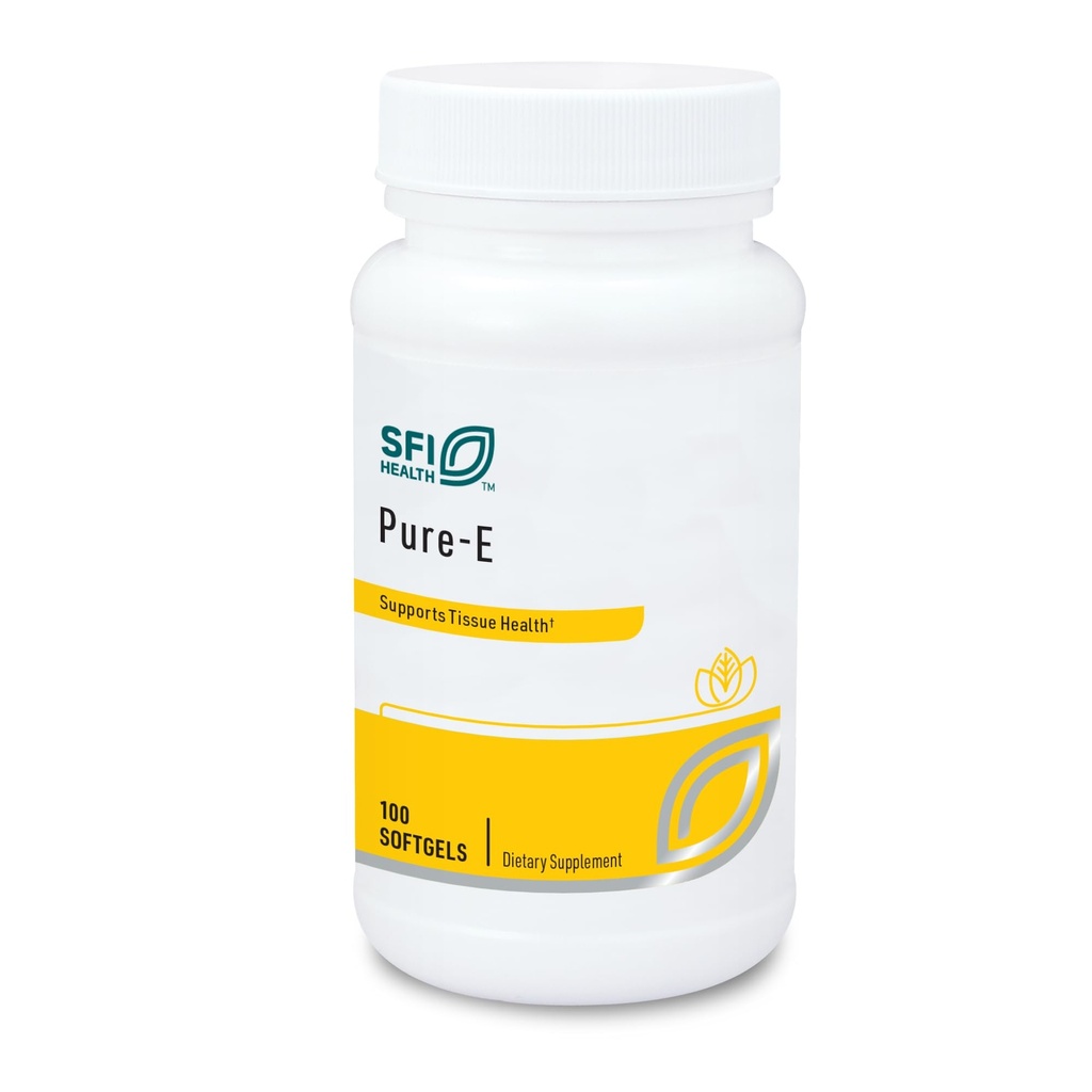 Klaire Labs SFI Health Pure-E - ガンマトコフェロール(100 Softgels)の天然Dアルファ&混合トコフェロール