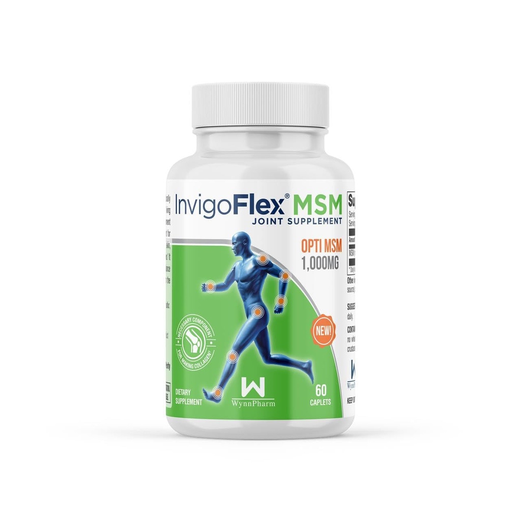 INVIGOFLEX MSM - メチルスルフォニルメタン(MSM)(60カプレット)