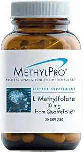 MethylPro L の Methylfolate 10mg (Quatrefolic から) -頭脳および気分サポートのための専門の強さ L の Methylfolate の補足- MTHFR の補足(30 カプセル)