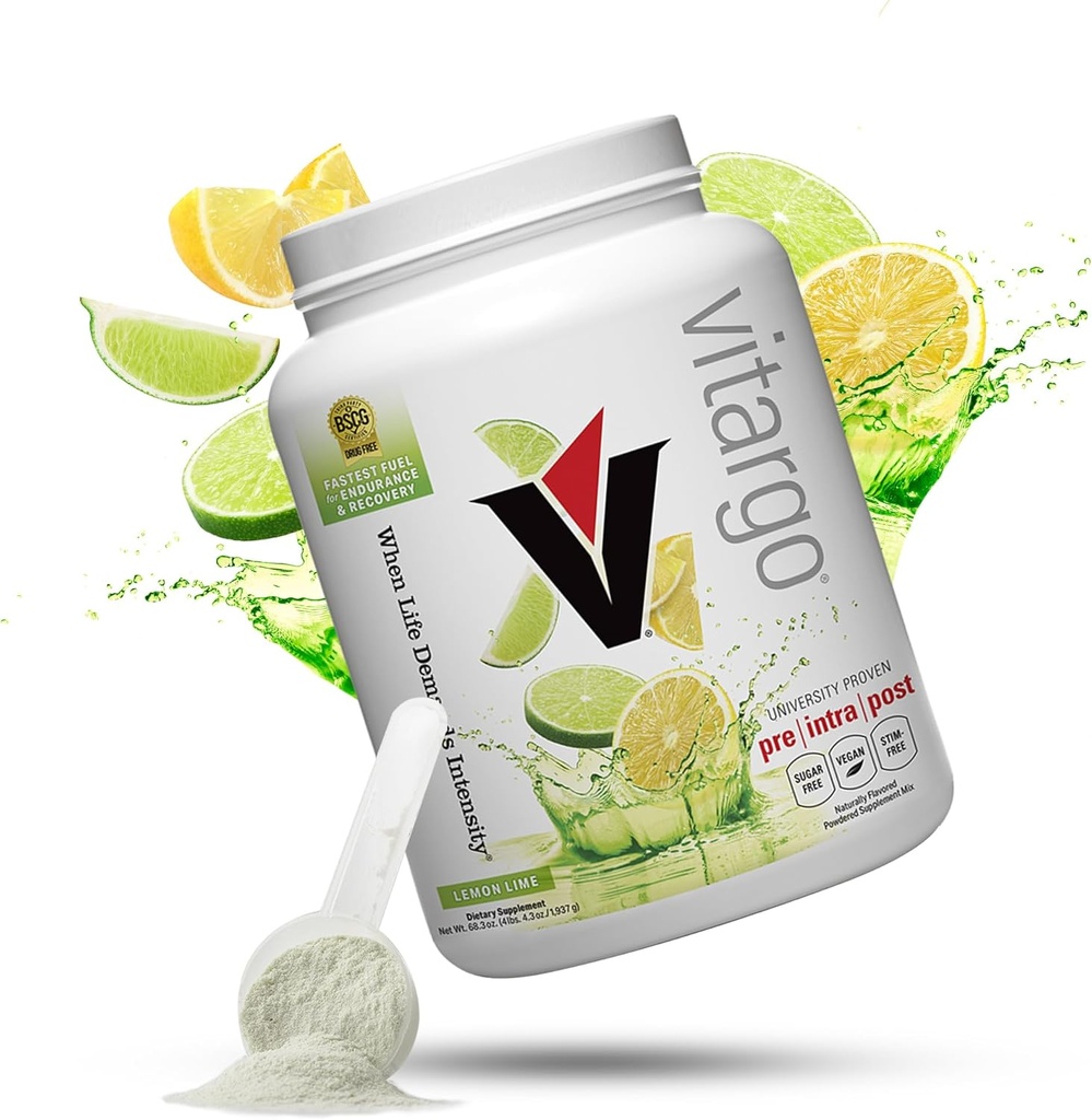 Vitargo 炭水化物パウダー | 飼料筋肉 グリコゲン 2X より速く | 4.4 LB レモン & ライム プレワークアウト & ポストワークアウト 回復パウダー | 回復のための炭水化物サプリメント, 持久力, 筋肉量