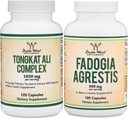 Double Wood Supplements Tongkat Ali and Fadogia Agrestis Bundle - Men's Health and Athletic Performance
