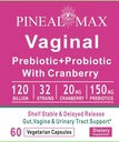 Cranberry、120 Billion CFU、32 Strains、150mg Prebioticsと腟のPrebiotic+Probiotics