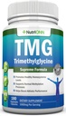 TMG Trimethylglycineサプリメント - 1000mg - 180カプセル - プレミアムピュアベテーヌ無水 - サポートノーマルホモシースタイン&血圧レベル - メチル化プロセスを促進 - 非GMOフォーミュラ