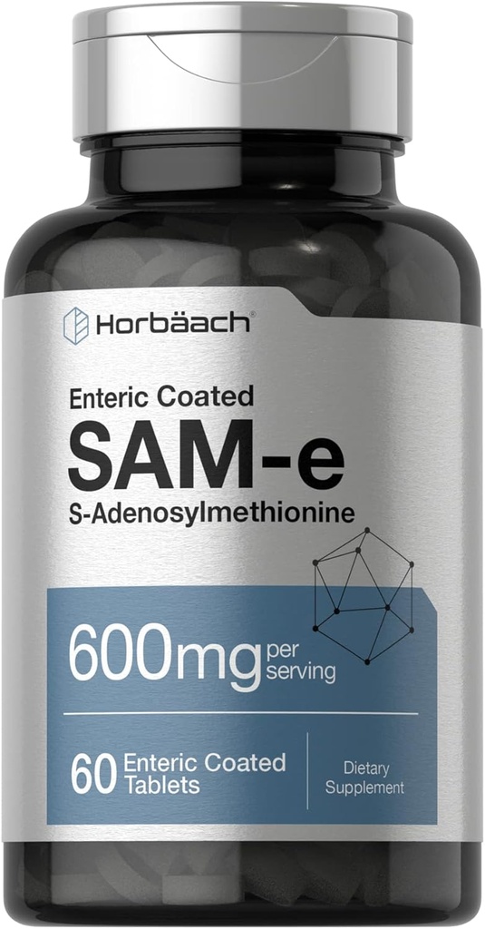 ホラハチSAM-eサプリメント600mg | 60 ベジタリアン錠 | S-アデノシルメチオニン | 非GMO&グルテンフリー