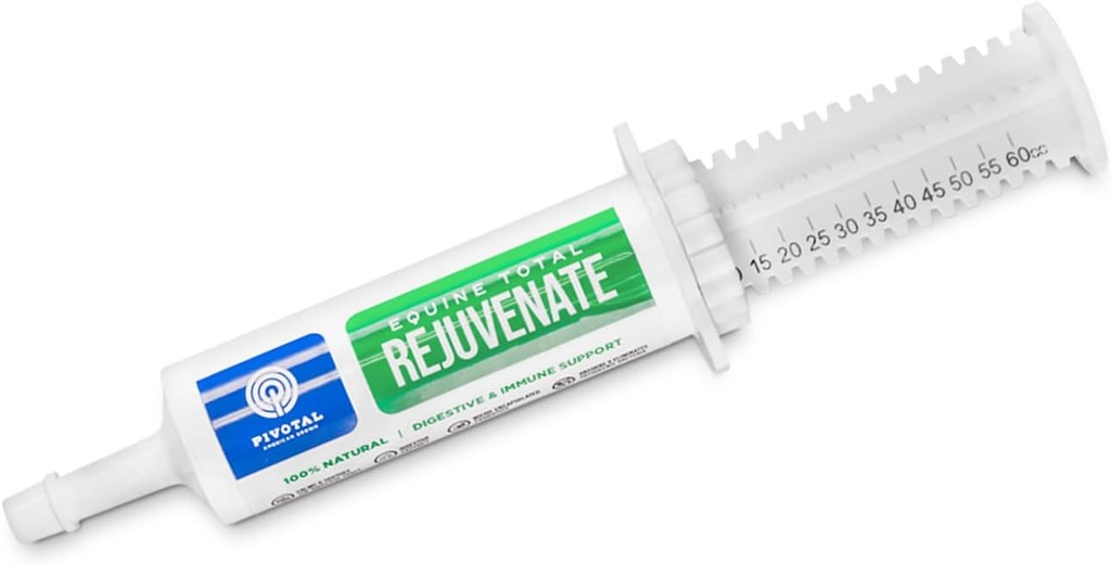 Equineの総RejuvenateのEquineの口頭のり(60gの口頭スポイト、1のパック) 馬のための消化器および免疫サポート - ダイジェクションのための馬の補足-吸収し、病原性細菌を除去します