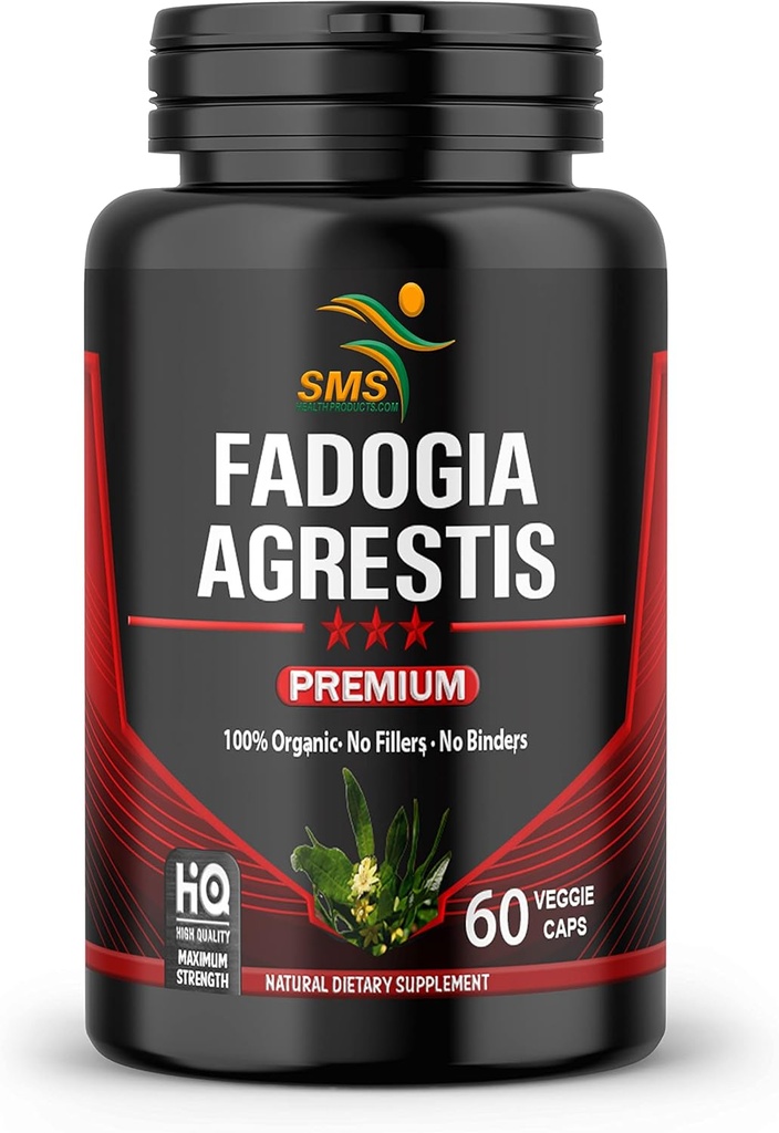 Fadogia Agrestis Extract Pills(最大強度)1,000mgのサービング | アスレチックパフォーマンス、強み、ドライブをサポート | オーガニック、サードパーティテスト、グルテンフリーサプリメント、60 Veggieキャップ