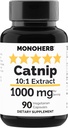 MONOHERBのCatnipのエキス1000のmg - 90のベジタリアンのカプセル