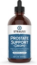 Strauss Naturalsの前立腺サポートドロップ - 尿路サポート、グルテンフリー、大豆フリー、非GMO、7.6 fl ozのためのSw Palmettoの男性のための前立腺の健康サプリメント