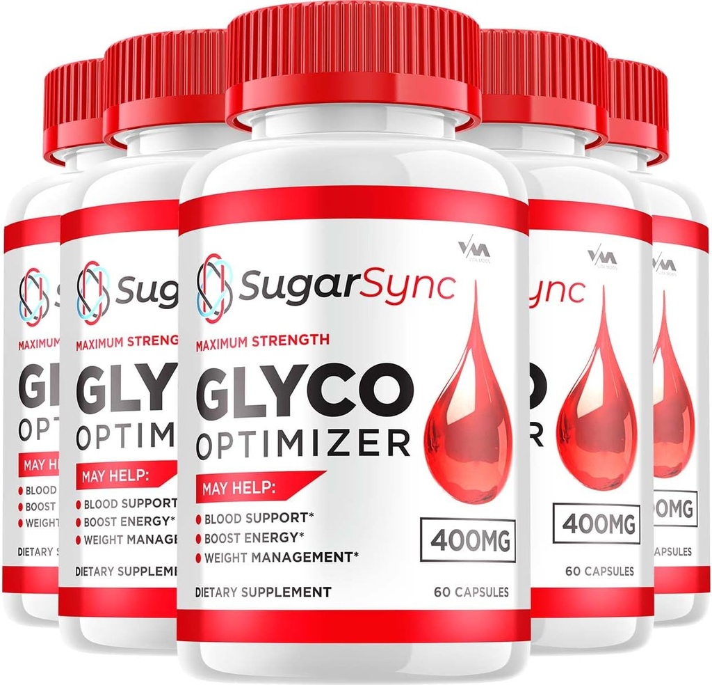 (5パック) SugarSync Glycogen – 砂糖同期カプセルクリーナー, 砂糖同期ピル, 全体的なウェルネスのための高度なフォーミュラ, SugarSyncレビュー, 300カプセル