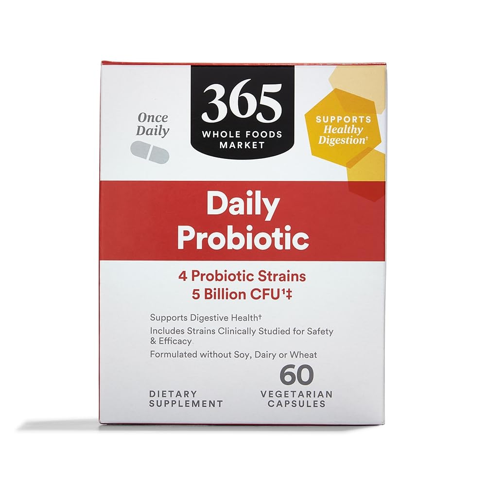 全食品市場、毎日のプロバイオティック 5 億 CFU、60 ct による 365