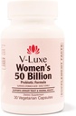 V-Luxe 50のBillion CFUの細菌の腟症、イースト感染症、及び科学、フォーミュレートされた女性のためのUTI、バランスpHへの自然な治療法及び再発の伝染を防ぐため  30日の供給