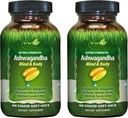Irwin Naturals Extra Strength Ashwagandha - 60 液体の柔らかいゲル - 助けは物理的および精神的パフォーマンスを後押し - チュメリック&ミルクのアッテル - 60 のサービング