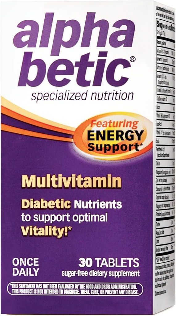 Alpha Betic Multivitamin Plus Extended Energy 30 tablets