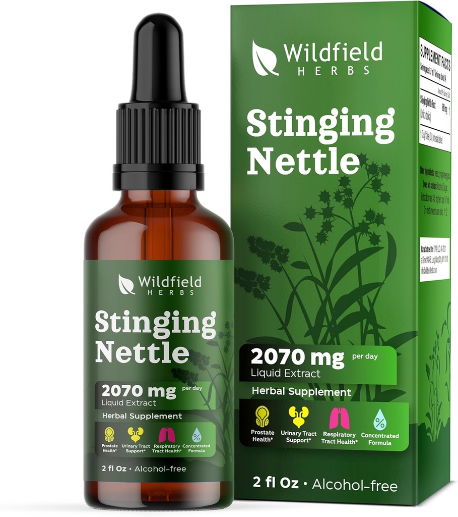 イラクサの根のエキスの低下2000mg (Urtica dioica L.)の草の補足はカプセル、1か月の供給、84のサービング、アルコールなしのチンブ - 2 Oz、1のパックよりよく吸収します