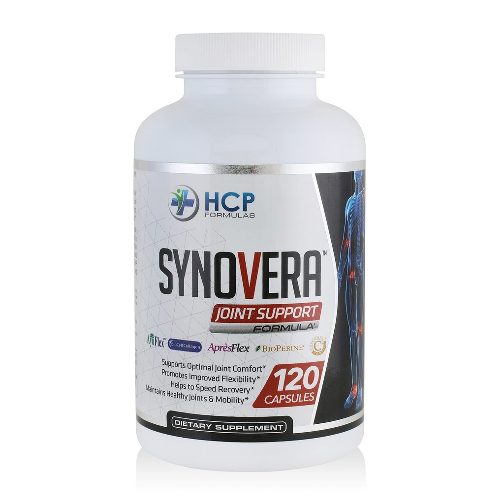 Synovera - ターメリックエキスとコラージュとの共同サポートコンプレックス - モビリティと柔軟性 - 健康な関節、テドン、靭帯、およびSynovialティッシュ - サプリメント - 120キャップ