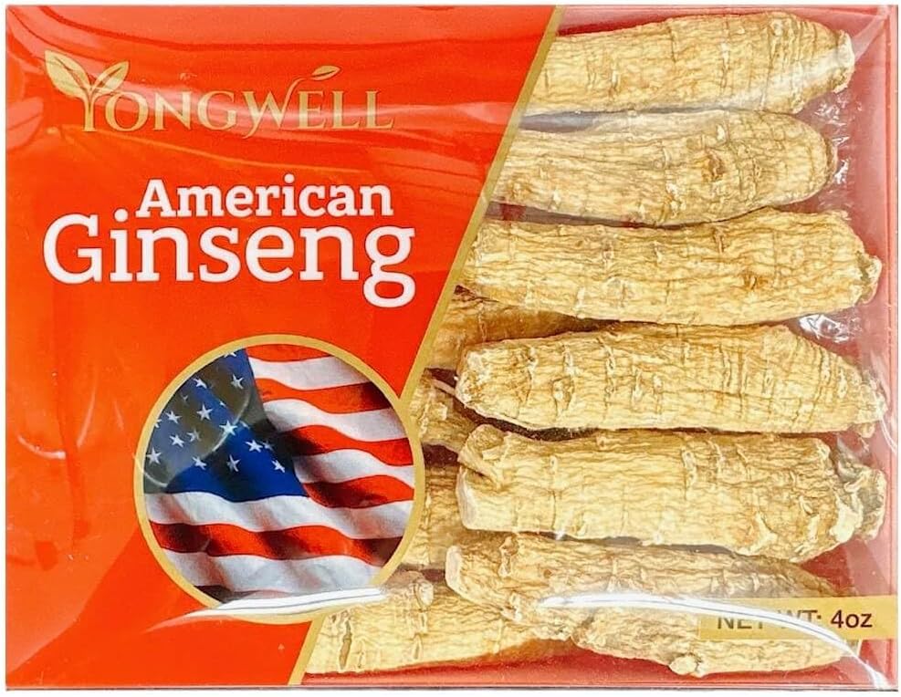 手の選択された等級のアメリカのGinsengの根の大きい不足分(4 Oz.箱)