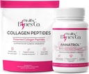 Annatrol 骨のサポート & FORTIBONE コラーゲンペプチド w/FORTIGEL, VERISOL と TENDOFORTE - 完全な骨, 関節, 皮膚, 髪, ネイル & メタボリック サポート | 1 ヶ月の供給 (ポーチ, 401.7G)