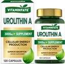 3000 MG Urolithin A Supplement - 120 Capsules Supports Antioxidant, Enhanced Healthy Aging, Mitochondrial, Cell Repair for Men & Women
