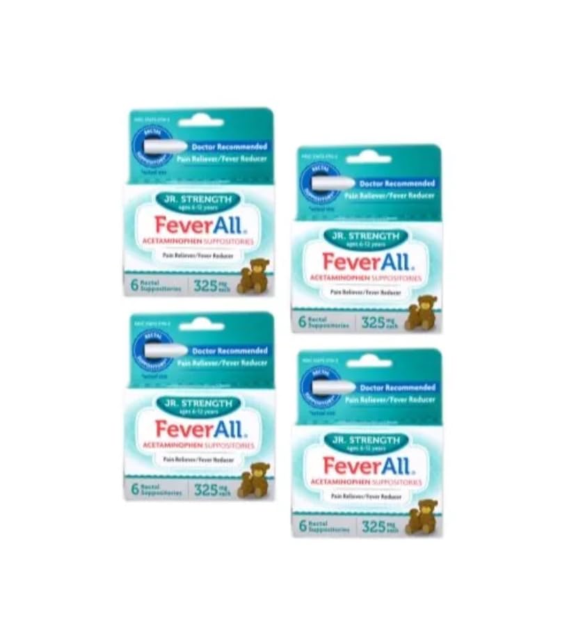 4パックFEVERAL JR。 ACETAMINOPHEN 325MGの支柱6CT
