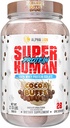 ALPHA LION Superhumanの乳清蛋白質の粉、大きいTastingの純粋な乳清蛋白質の隔離剤、低い炭水化物、低砂糖、Bloatのポストのワークアウト無し、筋肉回復及び成長(28のサービング、Cocoaの緩衝)