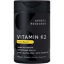 ココナッツMCTオイルでMK-7 100mcgとしてスポーツリサーチ®ビタミンK2 - 60 Veggie Softgels(2か月の供給)ビーガン認定、非GMO検証、グルテンフリー&大豆無料