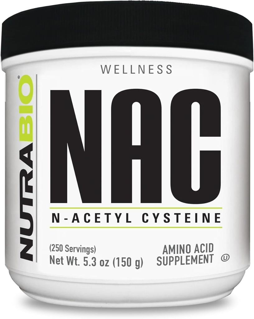 NutraBio N-Acetyl Cysteine の補足(NAC) - 150 グラムの粉、600mg サービング-強力な酸化防止剤-免疫サポート-無注入口-非GMO -グルテンフリー